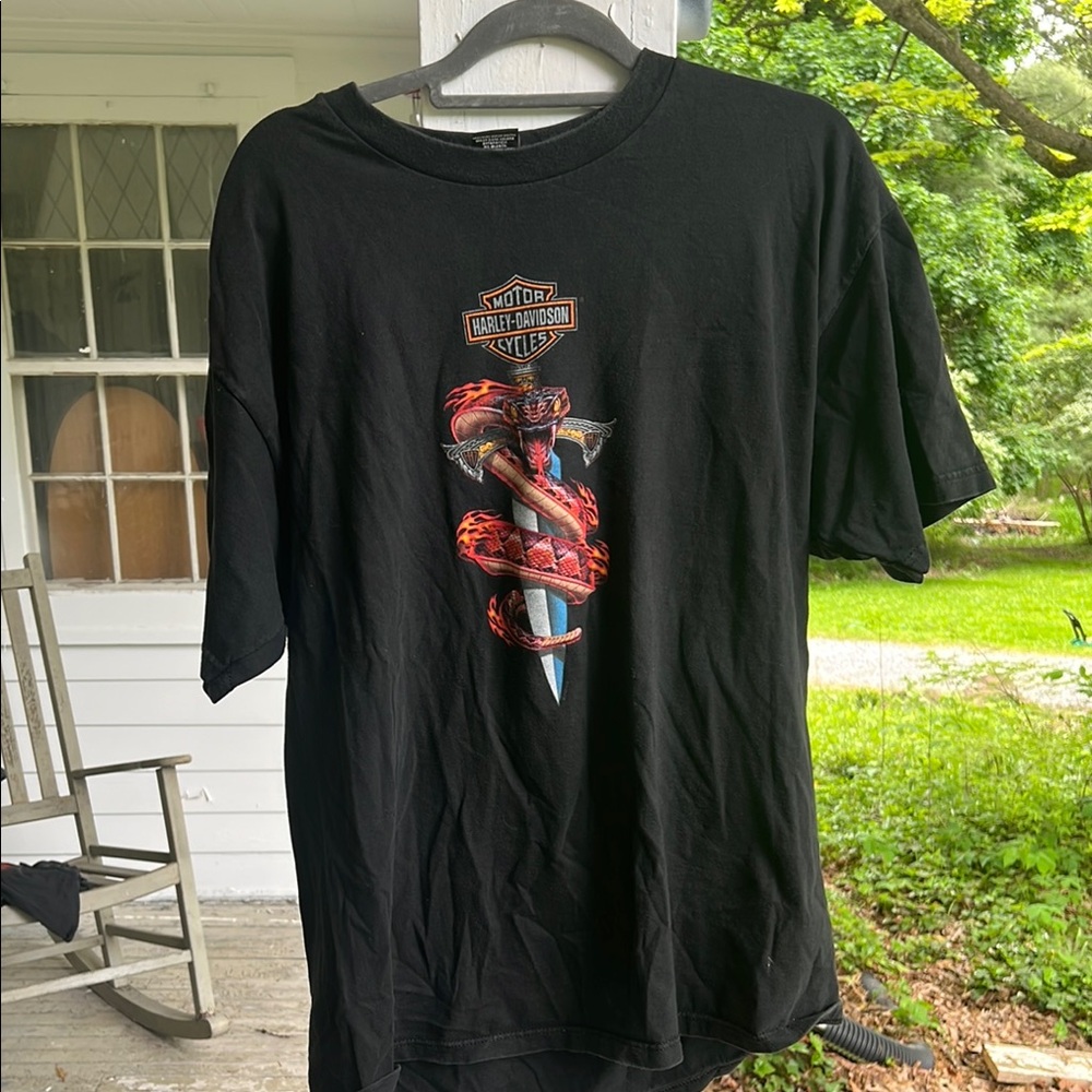 Harley-Davidson Black Graphic T-Shirt for Men